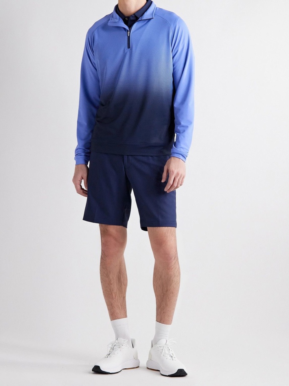 Peter Millar Perth Dip Dye Performance Quarter-Zip Pullover Size L